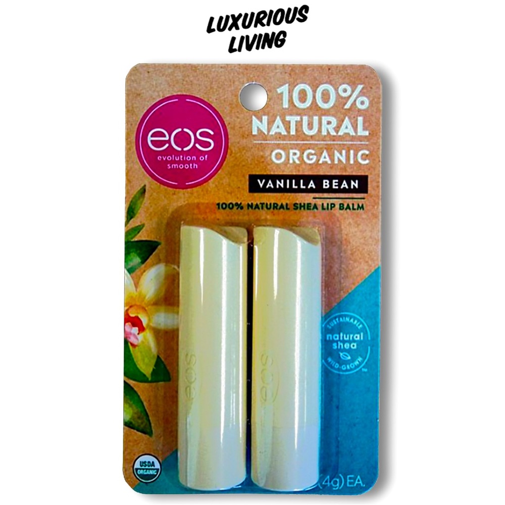 EOS 100% Natural Organic Shea Lip Balm - Vanilla Bean flavor